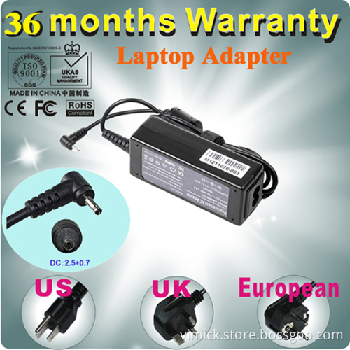 Mini Laptop Power Supply Adapter for Asus 19V 2.1A